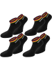 normani 8 Paar Deutschland-Sneakersocken in Schwarz