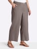 sheego Leinenhose in dunkeltaupe