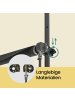 SONGMICS Klemmmarkise Sheld in Grau - (B)130 x (H)300 x (T)0.1 cm