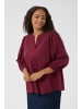 KAFFE curve Langarm-Bluse KCloulou Regular fit in Windsor Wine