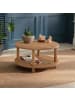 CALICOSY Couchtisch ROBY in Atlantische Kiefer - (W) 70  x (H) 43,7  x (L) 70  cm