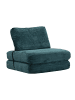 Mauro Ferretti Schlafsofa aus petrolblauem Bouclé-Stoff, 80 x 100 x 80 cm