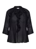 KAFFE curve Bluse langarm KCflori A-shape in Black Deep
