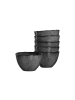 6er Set Keramikschalen Matera in Anthrazit ø 15,3 cm