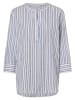 Marie Lund Bluse in blau weiß