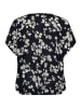 Kaffe Kurzarm-Bluse KAlokia Relaxed fit in Marine Flower