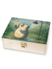 Mr. & Mrs. Panda Tee-Aufbewahrungsbox Pinguin Duschen Design ohn... in Weiß