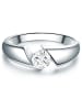 Trilani Ring Sterling Silber Zirkonia in silber