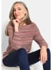 GOLDNER Kurzgröße:  Strickpullover Baumwoll-Pullover in Multicolor in bunt / gemustert