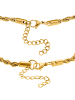 Steel_Art Schmuckset Frauen mit Armband und Halskette Set Caius silberfarben in goldfarben