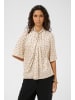 Soaked in Luxury Langarm-Bluse SLClero Feminine Form in Oatmeal w Black Dots