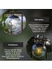 STAR Trading Solar-Hängeleuchte Globe 3er-Set in Schwarz,Transparent
