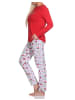NORMANN Schlafanzug langarm Pyjama - 78589 in rot