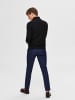 SELECTED HOMME Einfarbige Strickjacke Basic Cardigan Baumwolle SLHBERG in Schwarz