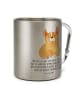 Mr. & Mrs. Panda Tasse Corgie mit Spruch in Silber
