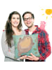 Mr. & Mrs. Panda Deko Kissen Otter Umarmen Design ohne Spruch in Weiß