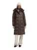 Marc O'Polo Puffer-Daunenmantel mit Kapuze regular in Burnt Coffee