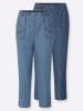 WITT WEIDEN 3/4-Jeans in blue-bleached + blue-stone-washed