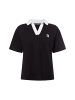 Karl Lagerfeld Poloshirt Ikon Patch in schwarz
