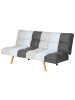 Beliani 3-Sitzer Sofa INGARO in Bunt/Heller Holzfarbton/Blau