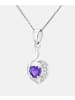 Diamant L'éternel Halskette aus 375 Weißgold mit 0.25 Karat Diamant mit Amethyst