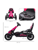 HOMCOM Gokart Tretauto in Rosa 100L x 58B x 58,5H cm