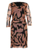 Zero  Meshkleid mit Wasserfallausschnitt in BlackCamel