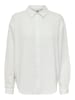 JACQUELINE de YONG Elegantes Hemd Langarm Bluse in Knitteroptik JDYTHEIS in Weiß