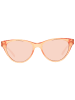 Benetton Damen Sonnenbrillen Schmetterling Orange