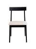 Beliani 2er-Set Esszimmerstuhl ISLE in Beige/Schwarz