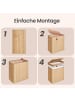 SONGMICS Wäschekorb Ronex in Beige - (B)62.5 x (H)61 x (T)41.5 cm
