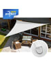 Gartenia sunprotect Professional Sonnensegel, 5 x 5 x 7 m, 90° Grad Dreieck, weiß in Weiß