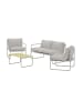 ebuy24 Sofaset Thassos (4-teilig) Grau 50 x 90 cm