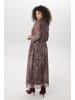 Aniston PLUS Meshkleid in bordeaux-weiß