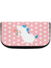 Mr. & Mrs. Panda Kosmetiktasche Einhorn Blume ohne Spruch in Rot Pastell
