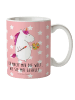 Mr. & Mrs. Panda Kindertasse Einhorn Künstler mit Spruch in Rot Pastell