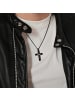 Adeliás Herren Anhänger – Kreuz Kreuzanhänger aus Edelstahl in schwarz