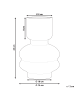 Beliani Blumenvase RODIA in Transparent - (W) 14 x (H) 24 x (L) 14 cm