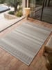KADIMA DESIGN ESERA Flachwebteppich Beige 160x220 Streifen Polypropylen Wohnraum in Beige