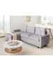 Beliani Ecksofa FLAKK in Grau/Braun - (W) 232 x (H) 90 x (L) 147 cm