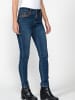 KOROSHI LANGE JEANS SCHMALE HOSE in blau