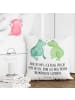 Mr. & Mrs. Panda Zierkissen Frosch Liebe mit Spruch in Weiß