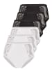 Nina von C. 6er Pack Damen Taillenslip in weiss-schwarz