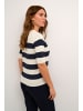 Kaffe Strickpullover KAlizza Regular fit in Navy/Turtledove Bold Stripe
