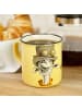 Geda Labels Tasse Vintage Giraffe Emaille-Optik in Gelb - 400 ml