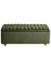 Beliani Bettbank SALIDA in Grün/Braun - (W) 115 x (H) 54 x (L) 39 cm