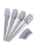 relaxdays 4 x Einschlaghülse in Silber  - (B)81 x (H)750 x (T)81 mm