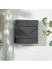 HOMCOM Briefkasten-37L x 10,5B x 37H cm-Dunkelgrau