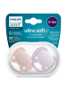 Philips Avent Schnuller 2er Pack Ultra Soft 0-6 M - Rosa / Lila in rosa,lila