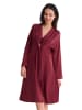 Lisca Morgenmantel, 100 cm in garnet red